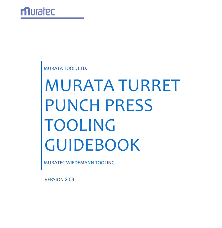 Murata Turret Punch Press Tooling Guidebook